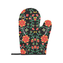 Load image into Gallery viewer, Floral Beadwork Six Bands Oven Mitt &amp; Pot Holder
