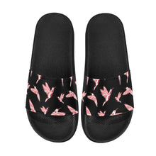 Load image into Gallery viewer, Strawberry Black Men&#39;s Slide Sandals
