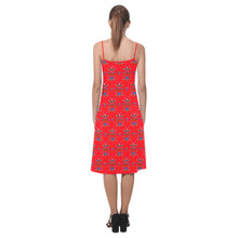 Load image into Gallery viewer, Dakota Damask Red Alcestis Slip Dress
