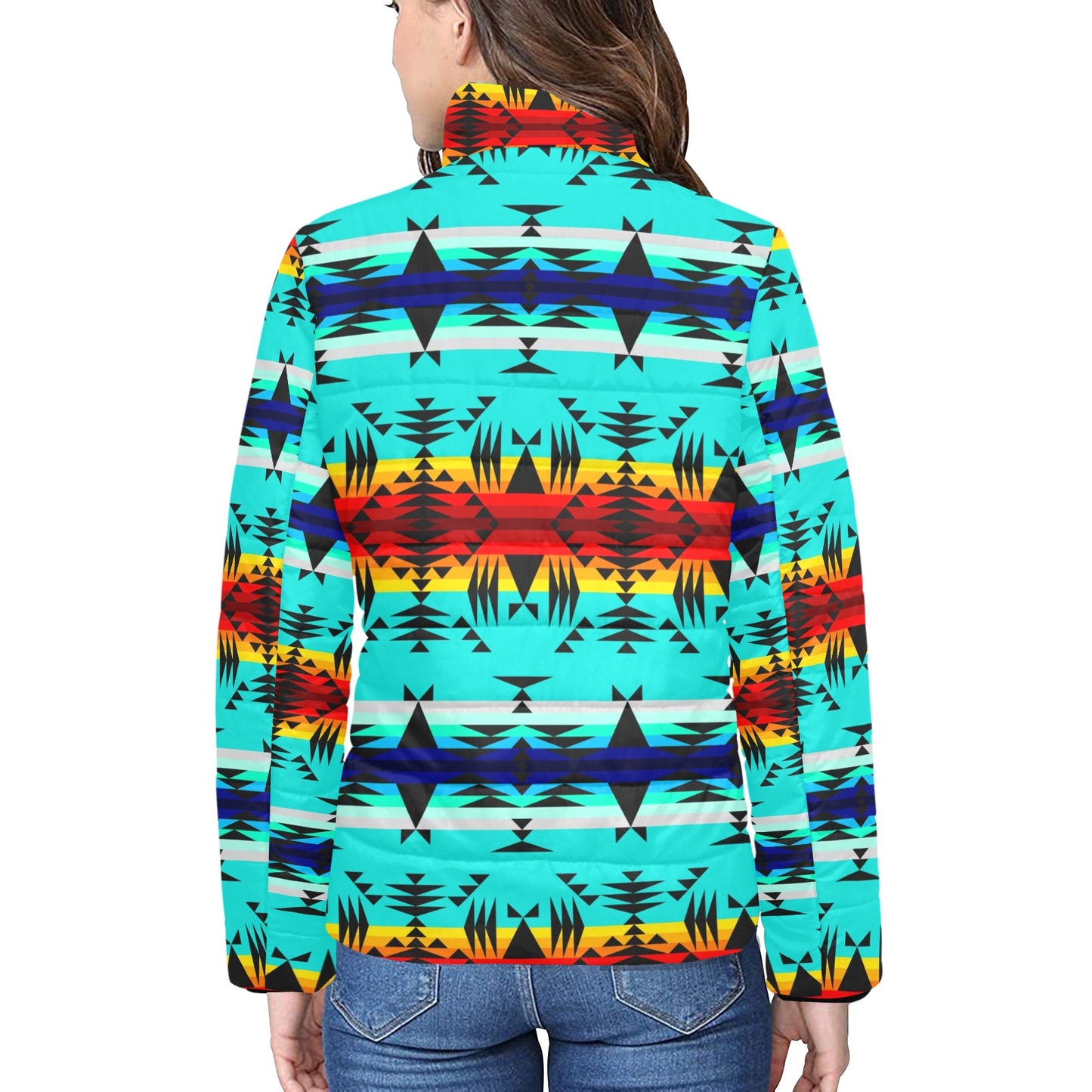 Between the Mountains Women's Stand Collar Padded Jacket