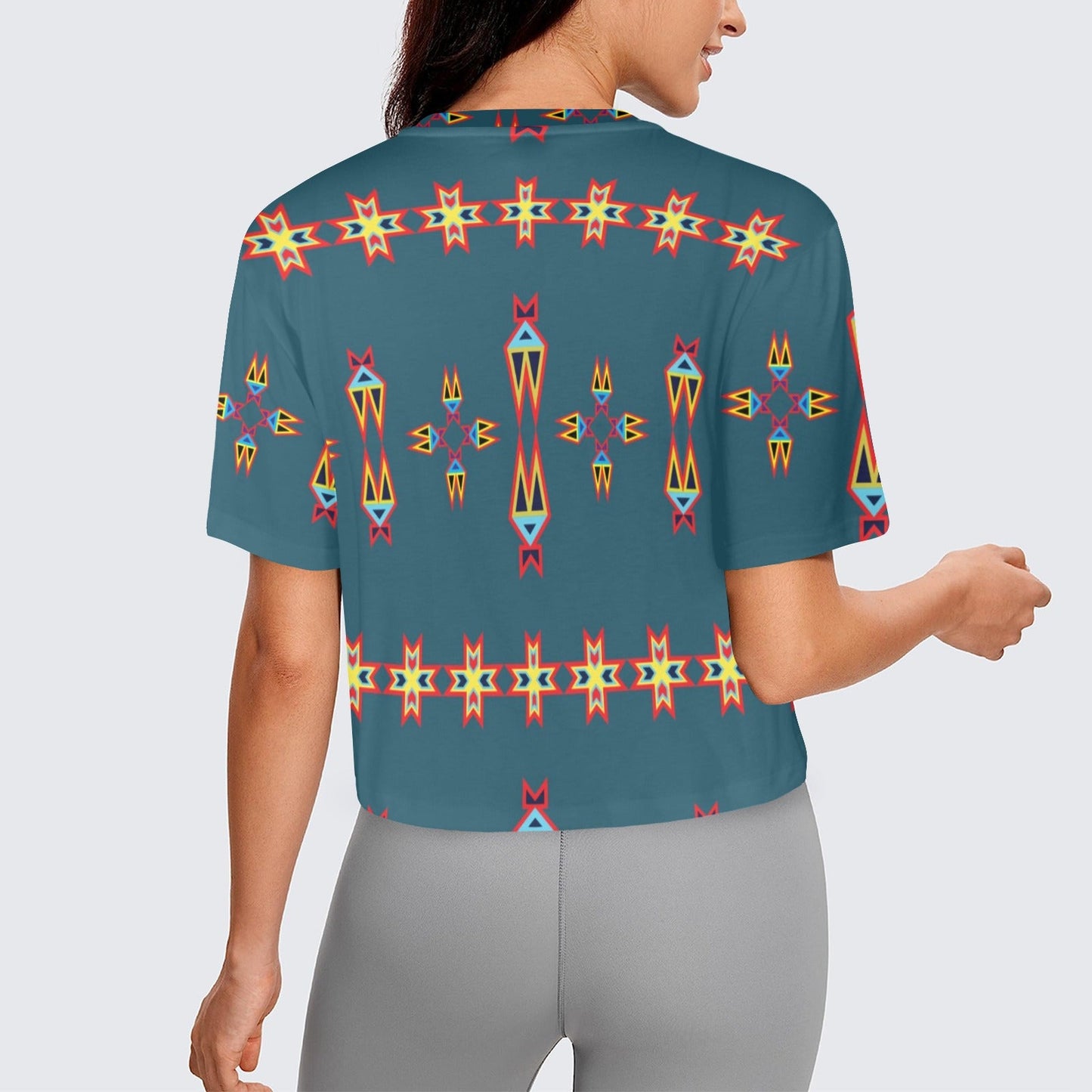 Four Directions Lodges Ocean Crop Top