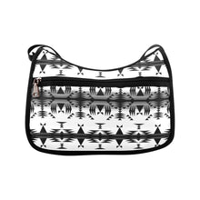 Load image into Gallery viewer, Between the Mountains White and Black Crossbody Bags

