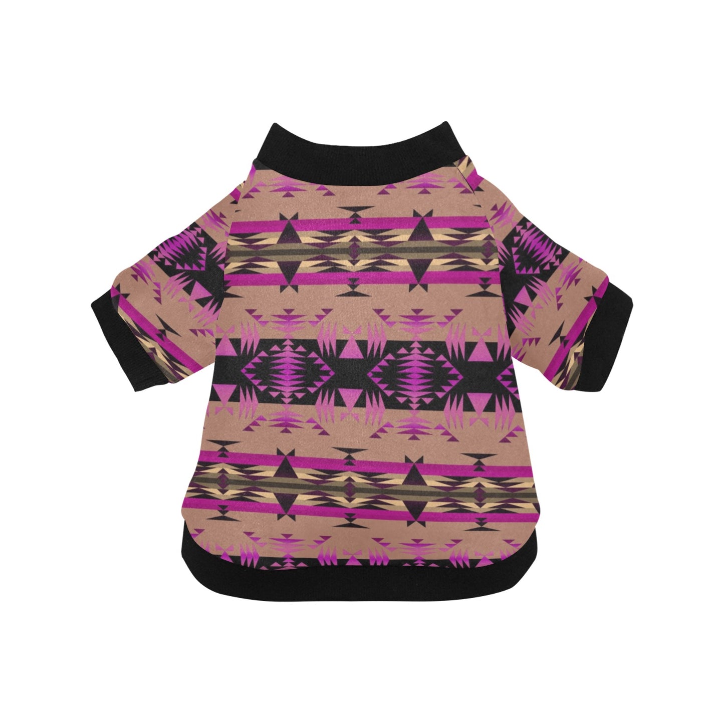 Between the Mountains Berry Pet Dog Round Neck Shirt