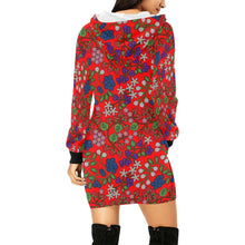 Load image into Gallery viewer, Takwakin Harvest Fire Hoodie Dress
