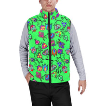 Load image into Gallery viewer, Indigenous Paisley Green Men&#39;s Padded Vest Jacket
