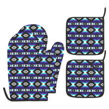 Load image into Gallery viewer, Cree Confederacy Midnight Oven Mitt &amp; Pot Holder
