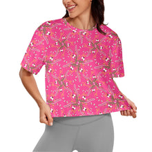 Load image into Gallery viewer, Willow Bee Bubblegum Crop Top
