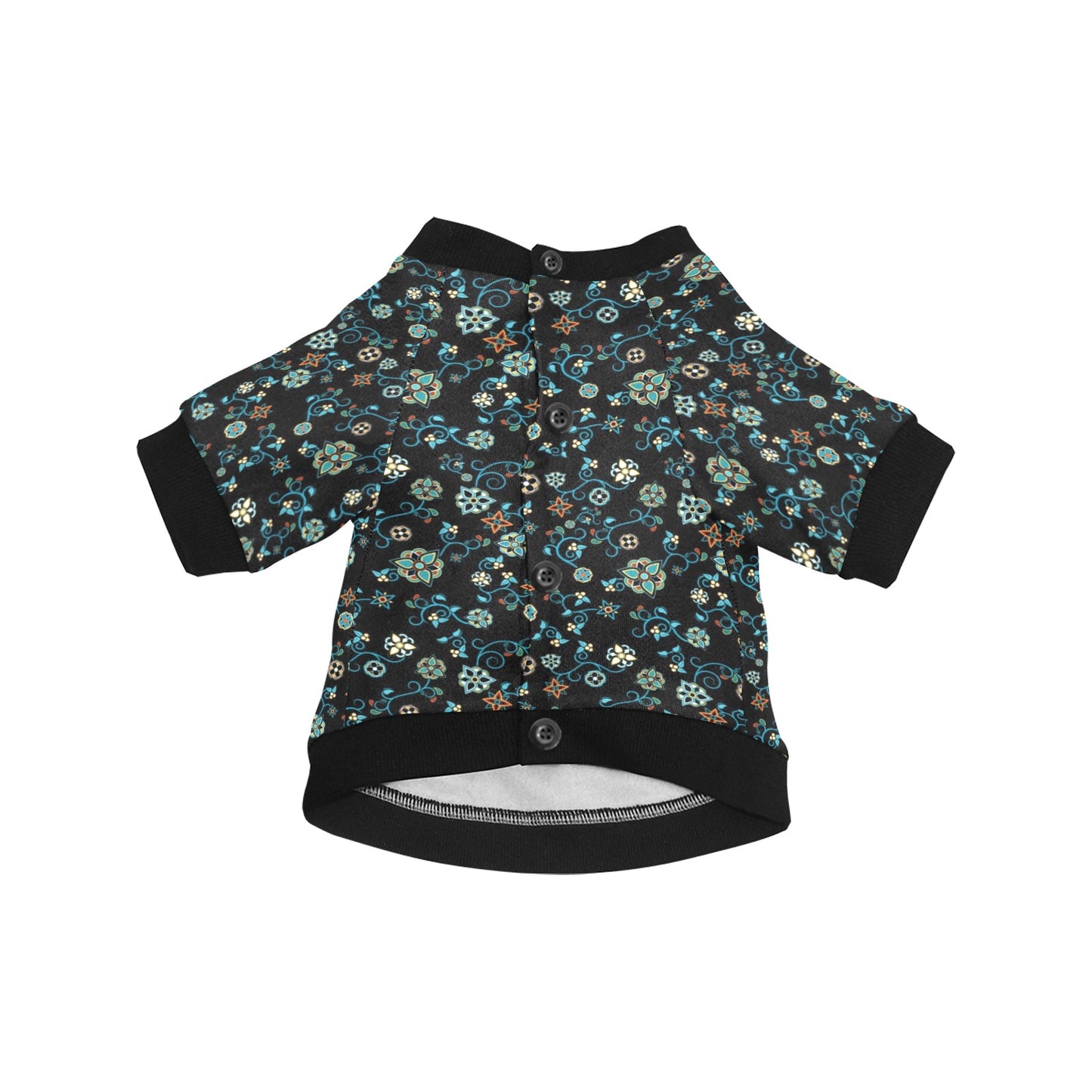 Ocean Bloom Pet Dog Round Neck Shirt