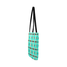 Load image into Gallery viewer, Gathering Earth Turquoise Reusable Shopping Bag
