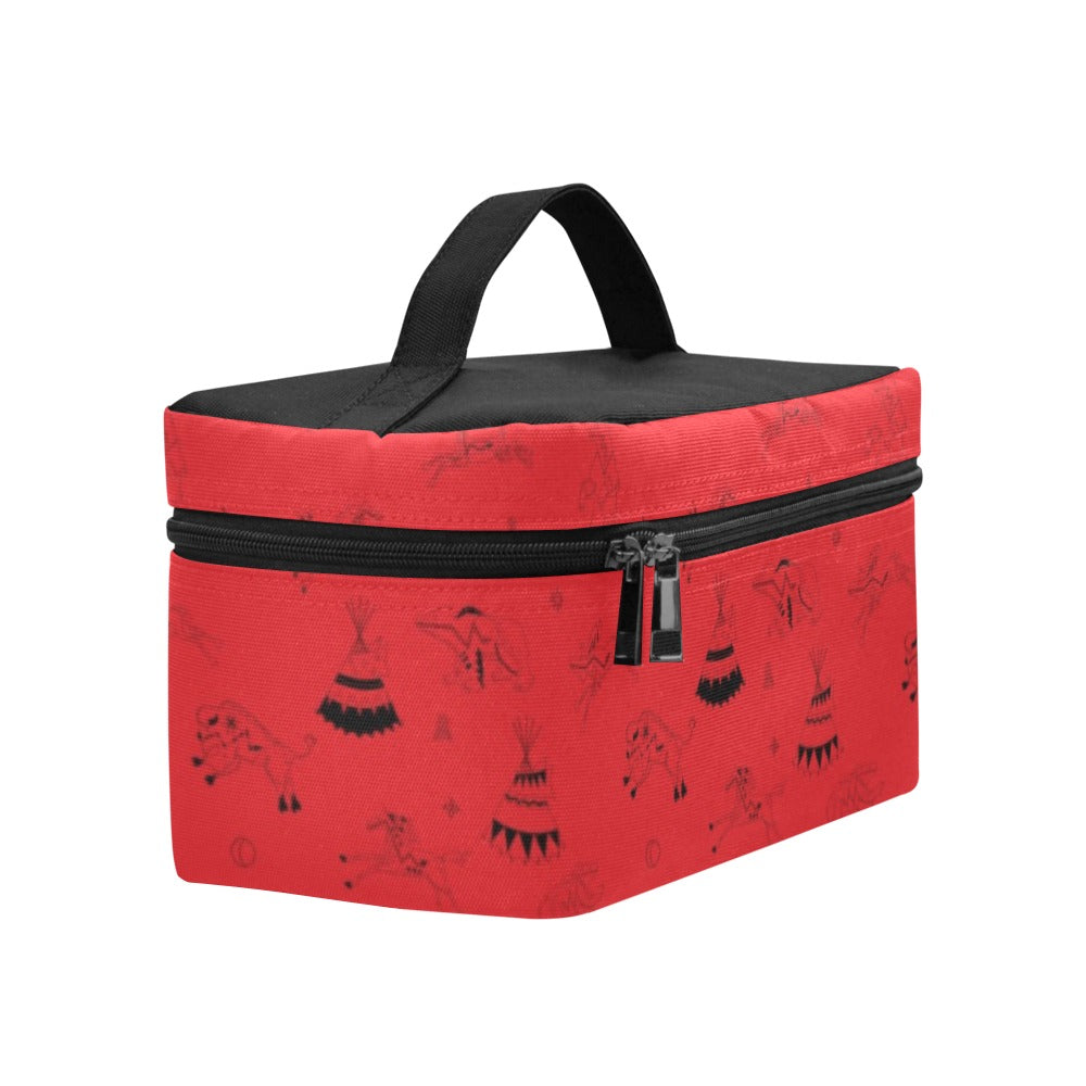 Ledger Dables Red Cosmetic Bag