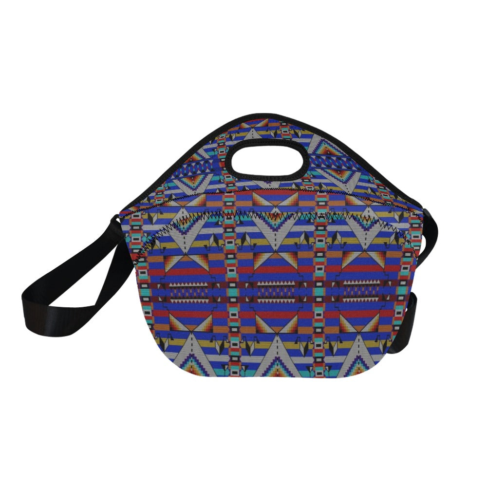 Medicine Blessing Blue Neoprene Lunch Bag/Large