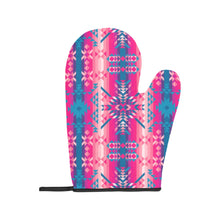 Load image into Gallery viewer, Desert Geo Blue Oven Mitt &amp; Pot Holder
