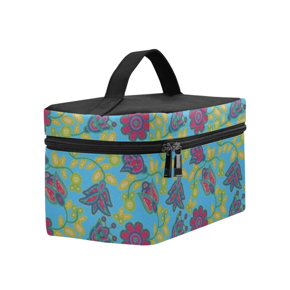 Beaded Nouveau Lime Cosmetic Bag