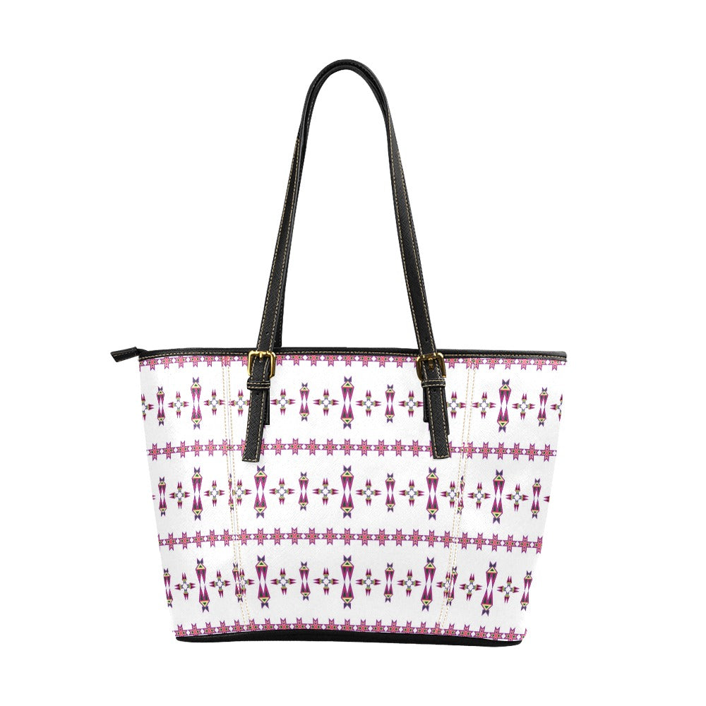 Four Directions Lodge Flurry Leather Tote Bag