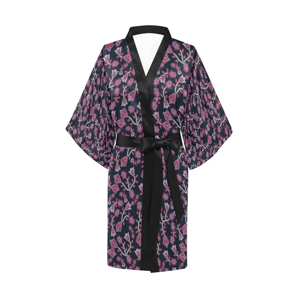 Beaded Pink Kimono Robe