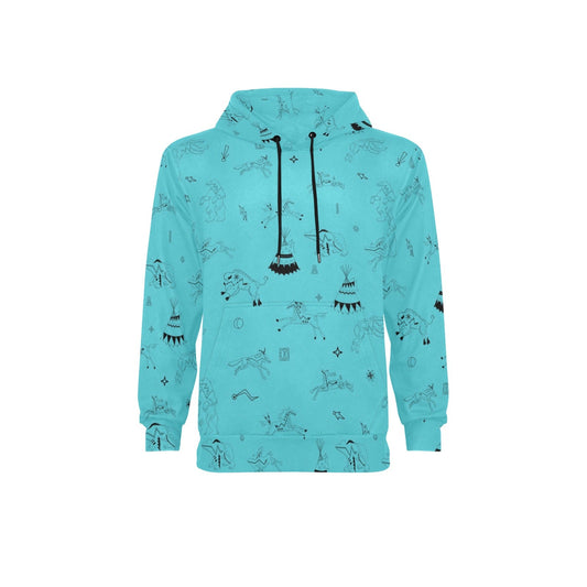 Ledger Dabbles Turquoise Fleece Hoodie