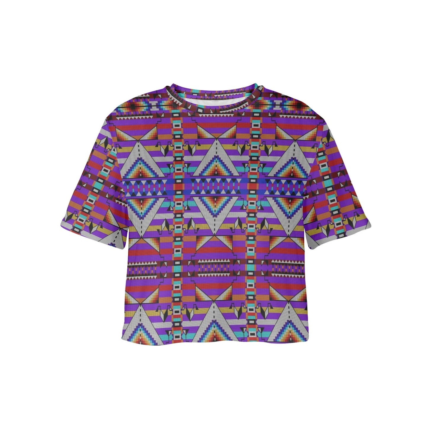 Medicine Blessing Purple Crop Top