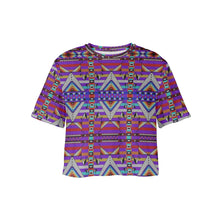 Load image into Gallery viewer, Medicine Blessing Purple Crop Top
