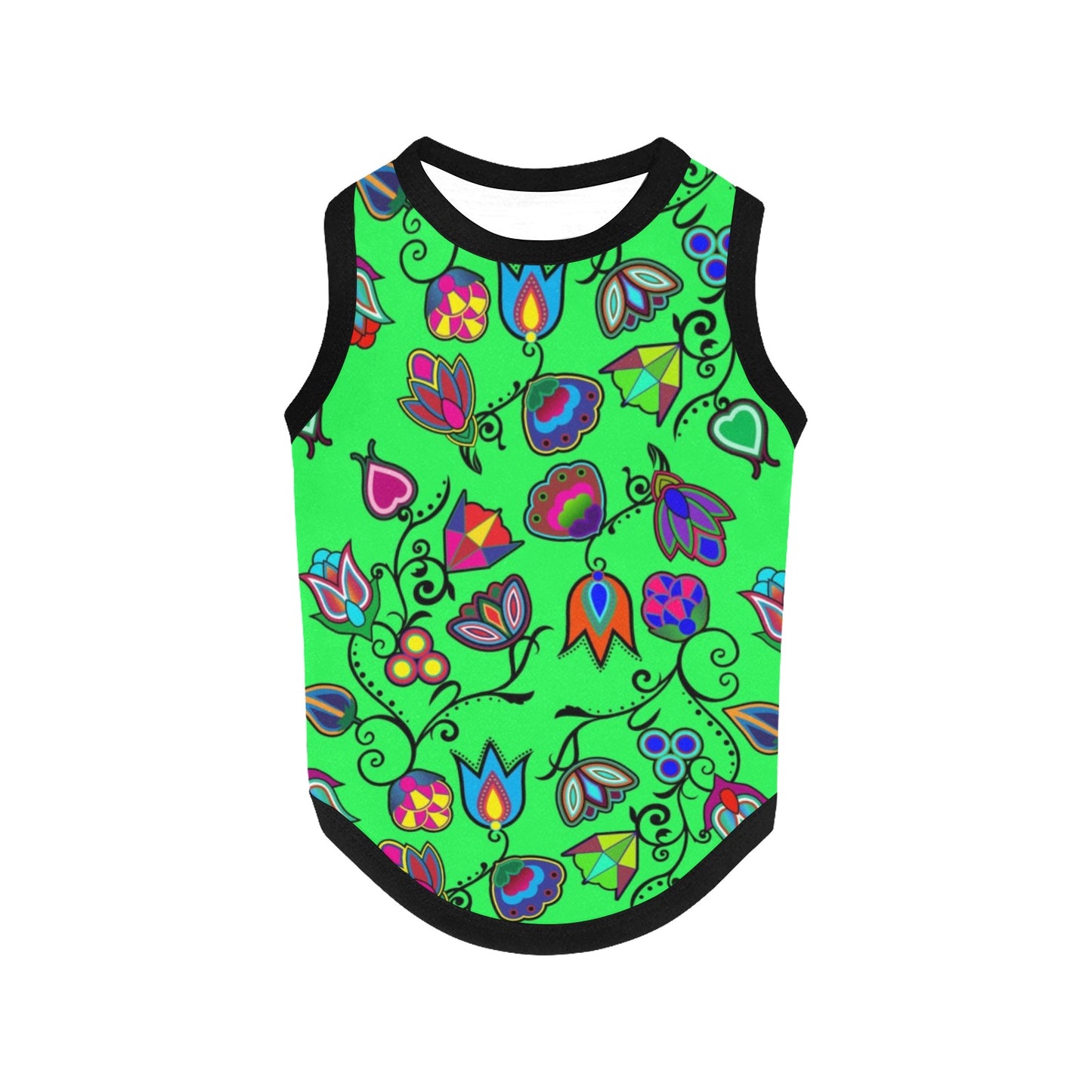 Indigenous Paisley Green Pet Tank Top