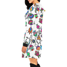 Load image into Gallery viewer, Indigenous Paisley White Hoodie Dress
