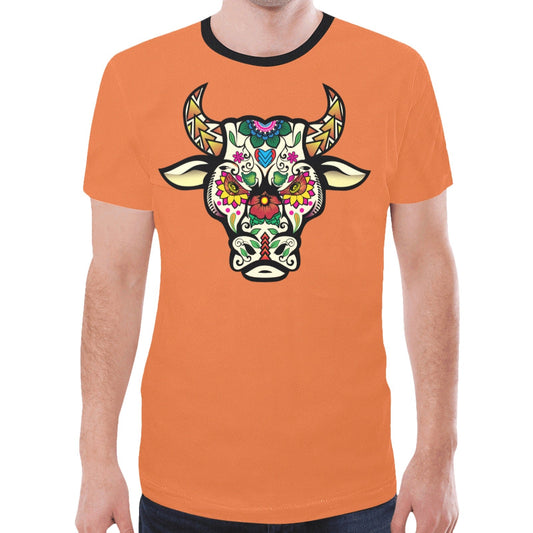 Bull Spirit Guide (Orange) New T-shirt for Men