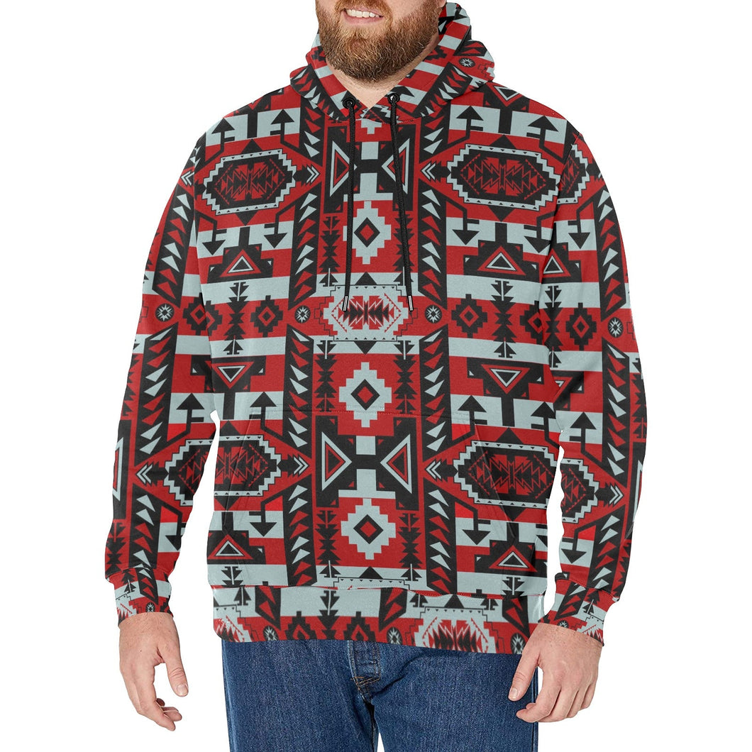 Chiefs Mountain Candy Sierra Dark Men's Long Sleeve Fleece Hoodie