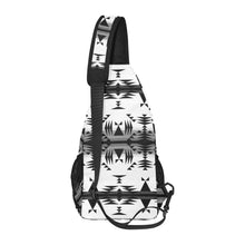 Load image into Gallery viewer, Between the Mountains White and Black Chest Bag
