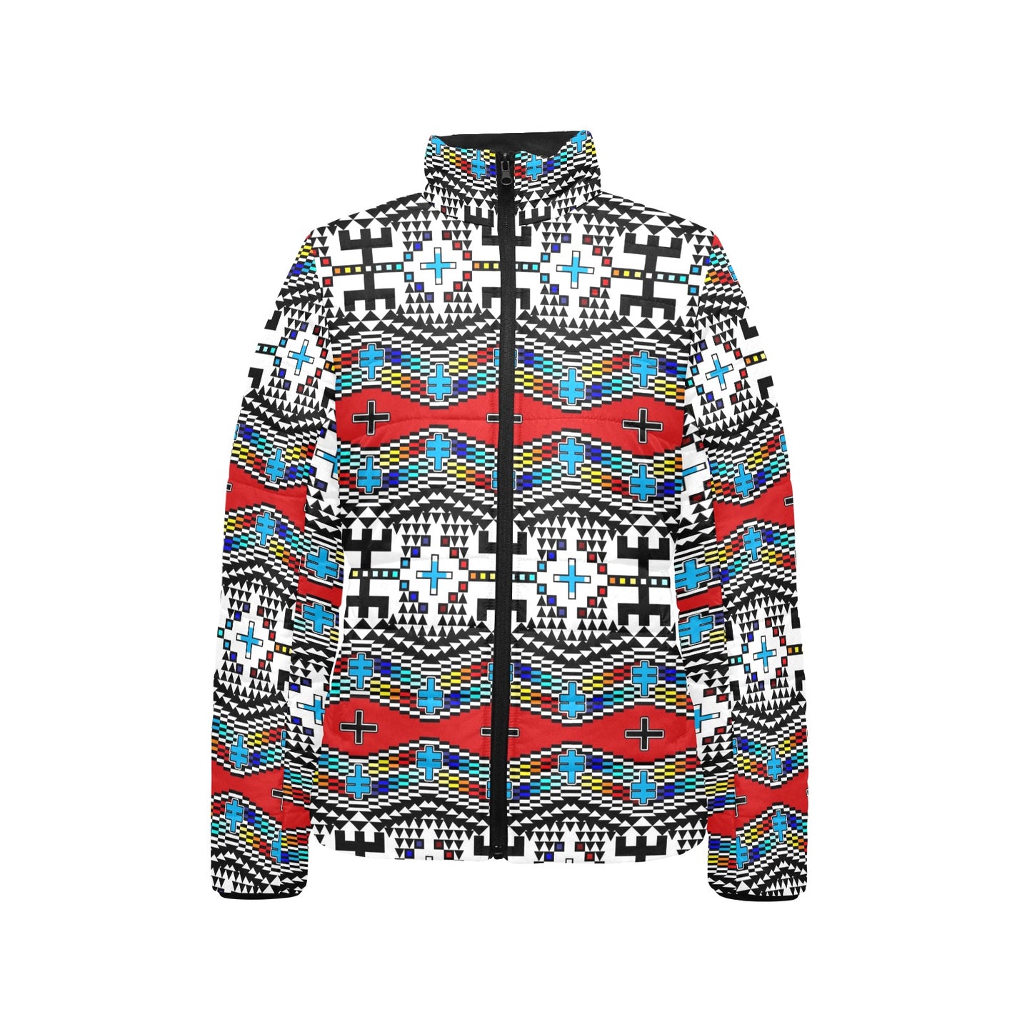 Dragonflies Women's Stand Collar Padded Jacket