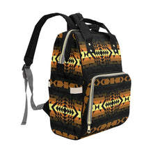 Load image into Gallery viewer, Black Rose Spring Canyon Tan Multi-Function Diaper Backpack/Diaper Bag
