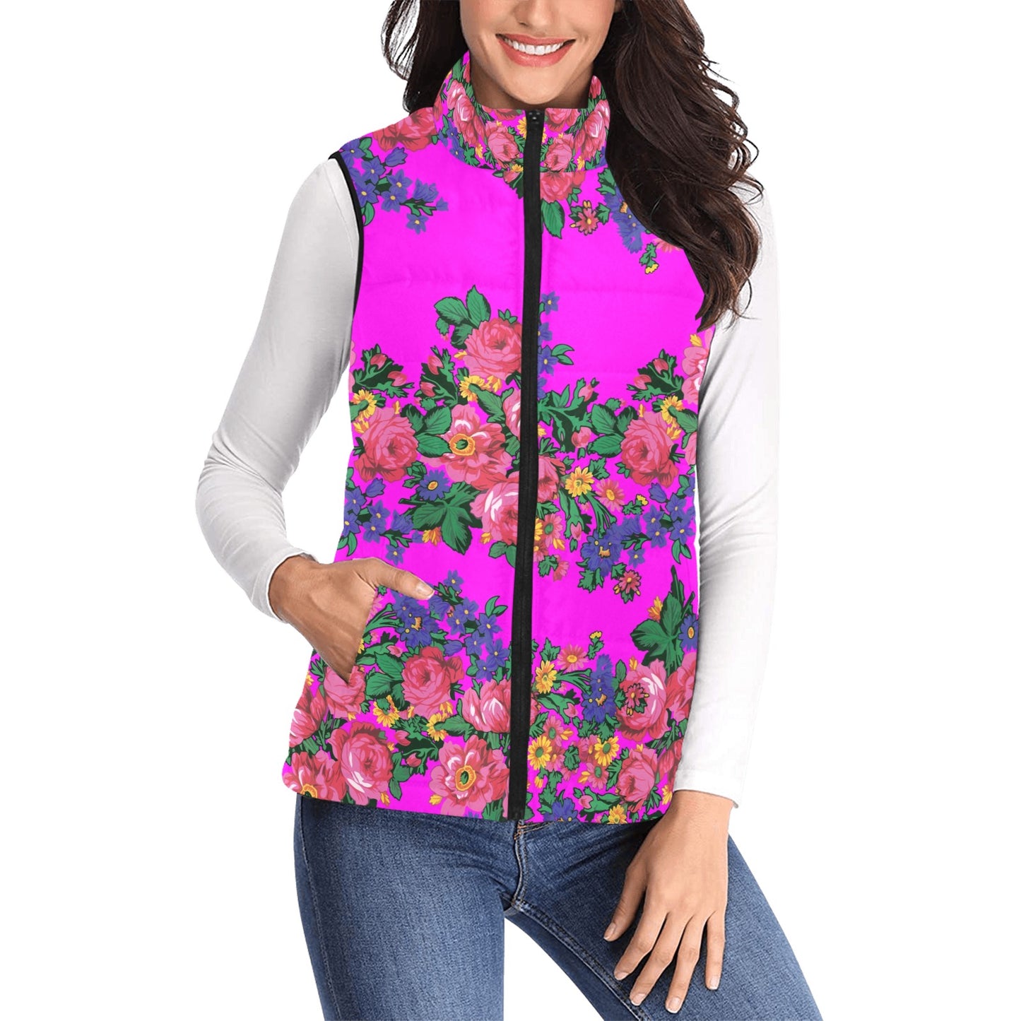 Kokum's Revenge Blush Women's Padded Vest Jacket