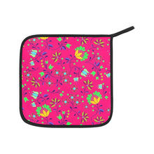 Load image into Gallery viewer, Fleur Indigine Rouge Oven Mitt &amp; Pot Holder
