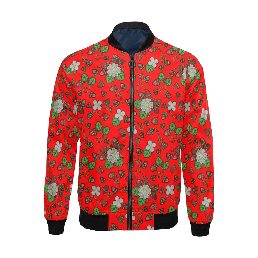 Strawberry Dreams Fire Bomber Jacket for Men