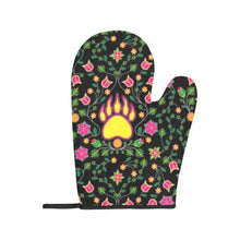 Load image into Gallery viewer, Floral Bearpaw Pink and Yellow Oven Mitt &amp; Pot Holder
