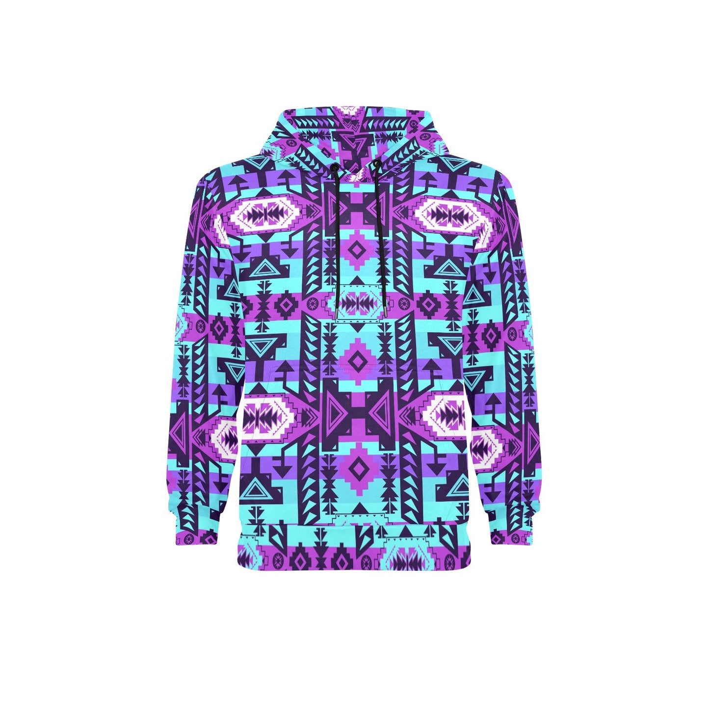 Chiefs Mountain Moon Shadow Men's Long Sleeve Fleece Hoodie