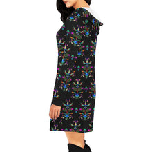 Load image into Gallery viewer, Dakota Damask Black Hoodie Dress
