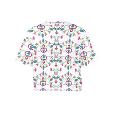 Load image into Gallery viewer, Quilled Divine White Crop Top
