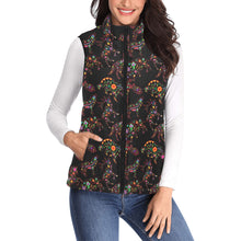 Load image into Gallery viewer, Neon Floral Animals Women&#39;s Padded Vest Jacket
