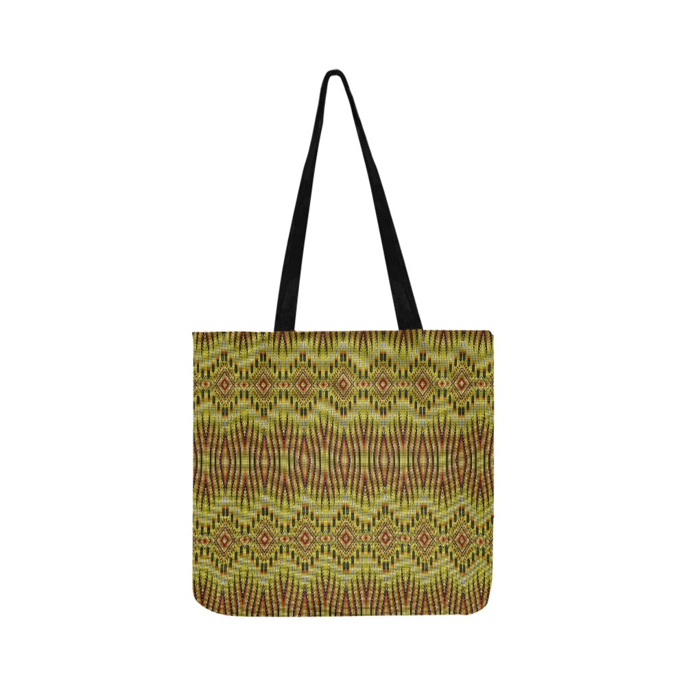 Fire Feather Yellow Reusable Shopping Bag