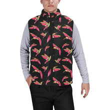 Load image into Gallery viewer, Red Swift Colourful Black Men&#39;s Padded Vest Jacket
