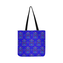 Load image into Gallery viewer, Dakota Damask Blue Reusable Shopping Bag
