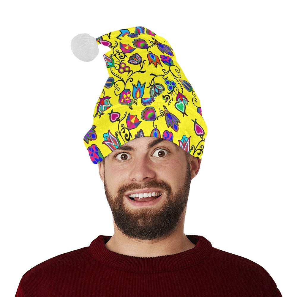 Indigenous Paisley Yellow Santa Hat