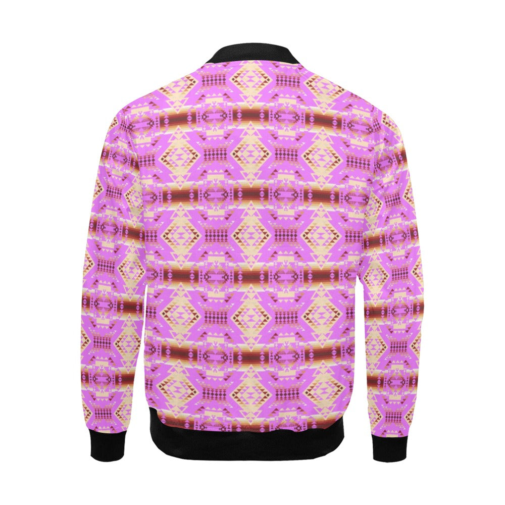 Gathering Earth Lilac Bomber Jacket for Men