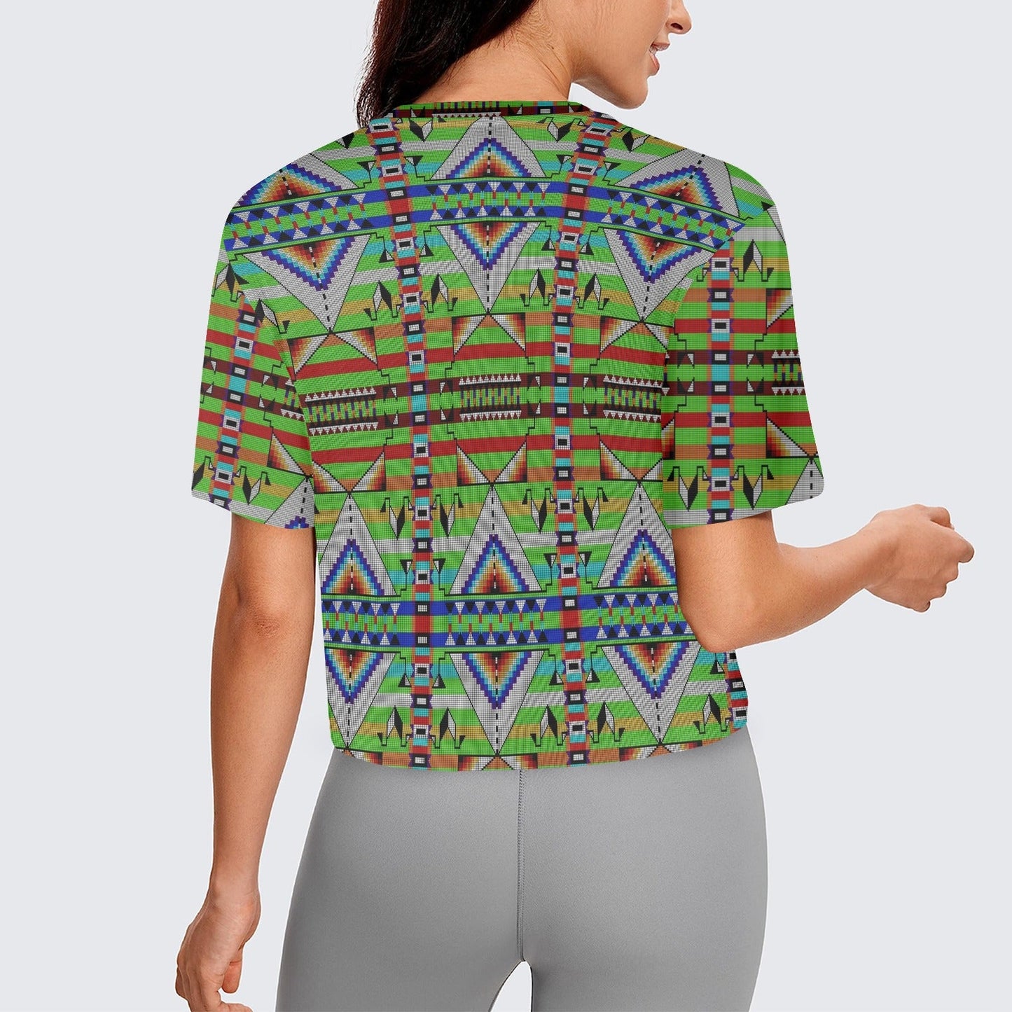 Medicine Blessing Lime Green Crop Top