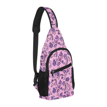 Load image into Gallery viewer, Purple Floral Amour Chest Bag
