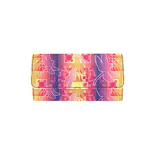 Load image into Gallery viewer, Kaleidoscope Dragonfly Women&#39;s Trifold Wallet

