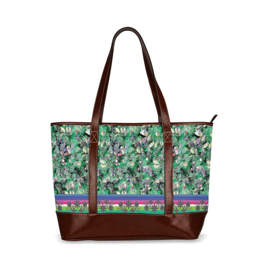 Culture in Nature Green Tote Handbag