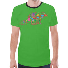 Load image into Gallery viewer, Floral Beaver Spirit Guide (Green) New T-shirt for Men
