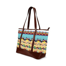 Load image into Gallery viewer, Horses and Buffalo Ledger White Tote Handbag
