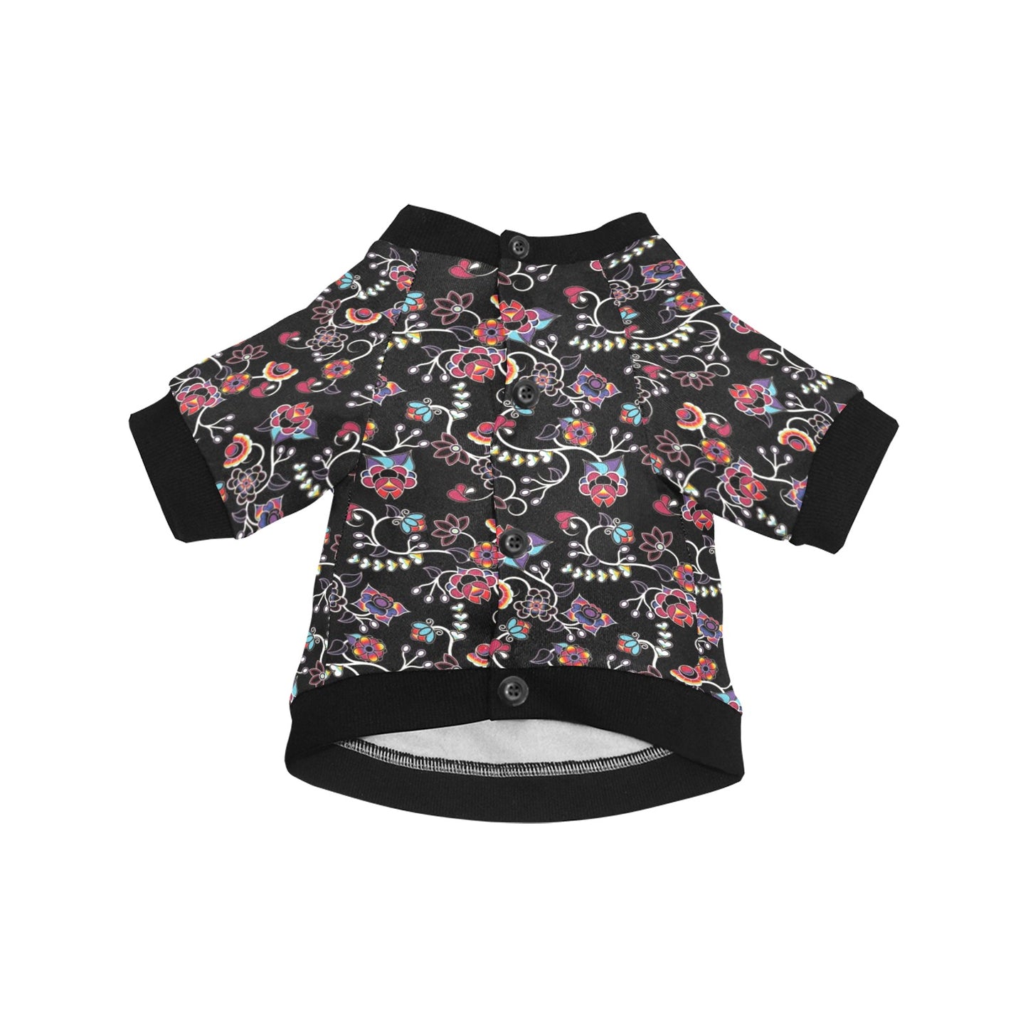 Floral Danseur Pet Dog Round Neck Shirt