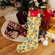 Load image into Gallery viewer, Blue Trio Tuscan Christmas Stocking
